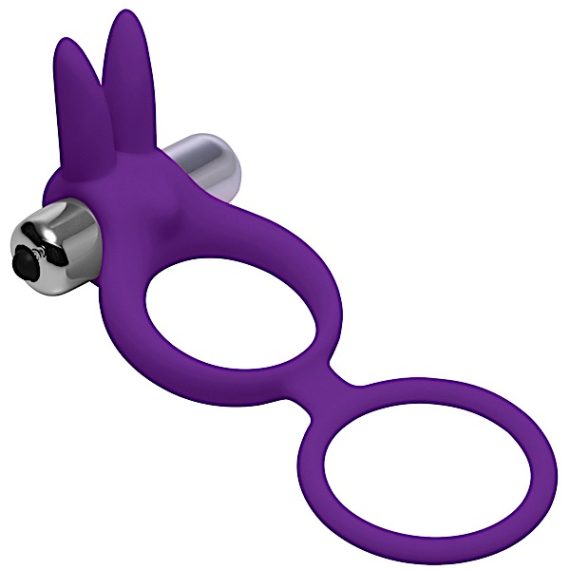 Throbbin Hopper Cock and Ball Ring with Vibrating Clit Stimulator
