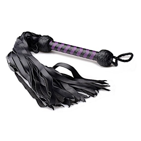 Strict Leather Premium Deerskin Flogger- Purple