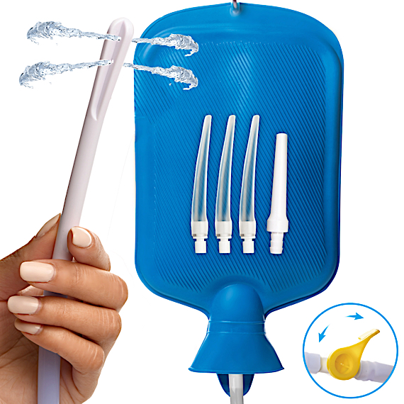 Deluxe Shower Enema Kit with 5 Tips