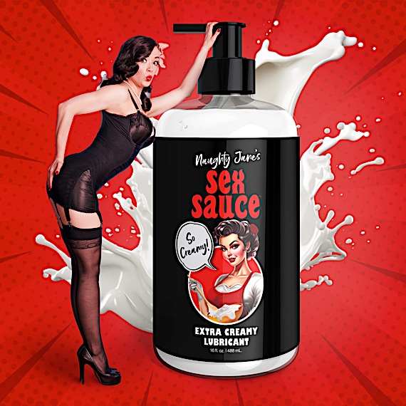 Naughty Jane's Sex Sauce Extra Creamy Lubricant - 16oz