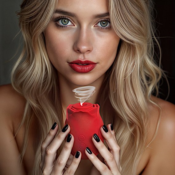 Mystic Rose Sucking and Vibrating Silicone Rose