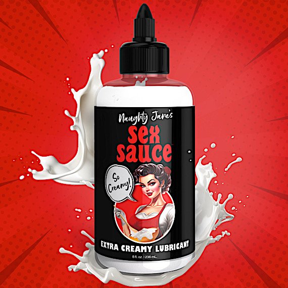 Naughty Jane's Sex Sauce Extra Creamy Lubricant - 8oz