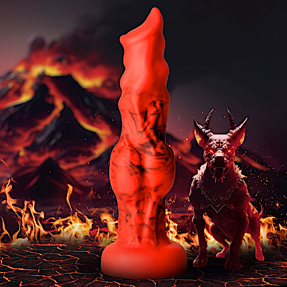 Fire Hound Silicone Dildo - Small