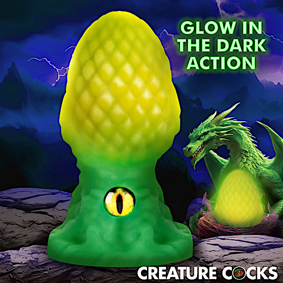 Eye of the Dragon Silicone Butt Plug - Green