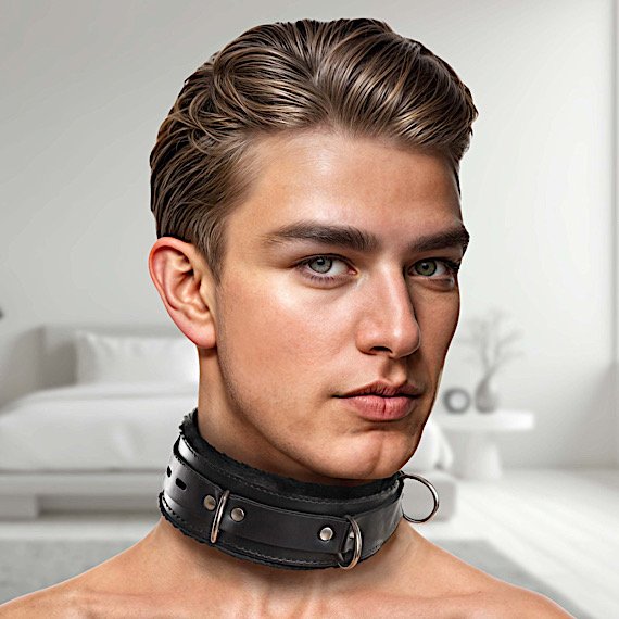Strict Leather Premium Fur Lined Locking Collar- XL