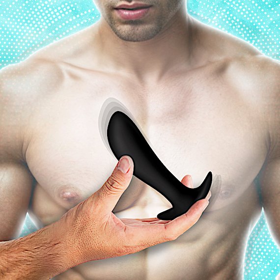 Silicone Prostate Vibrator with Remote Control