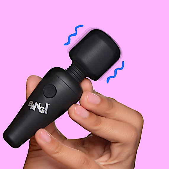 10X Ultra Powerful Silicone Mini Wand - Black