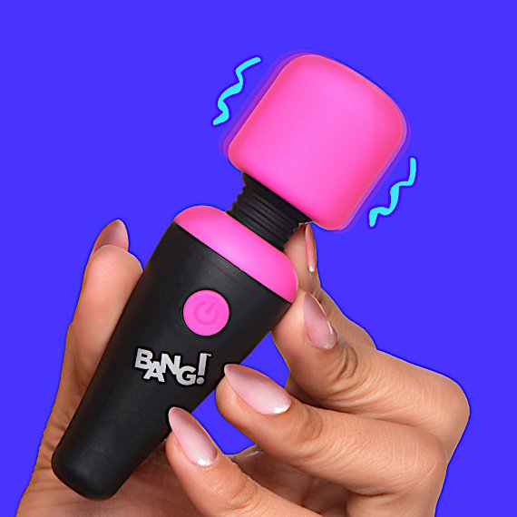 10X Ultra Powerful Silicone Mini Wand - Pink