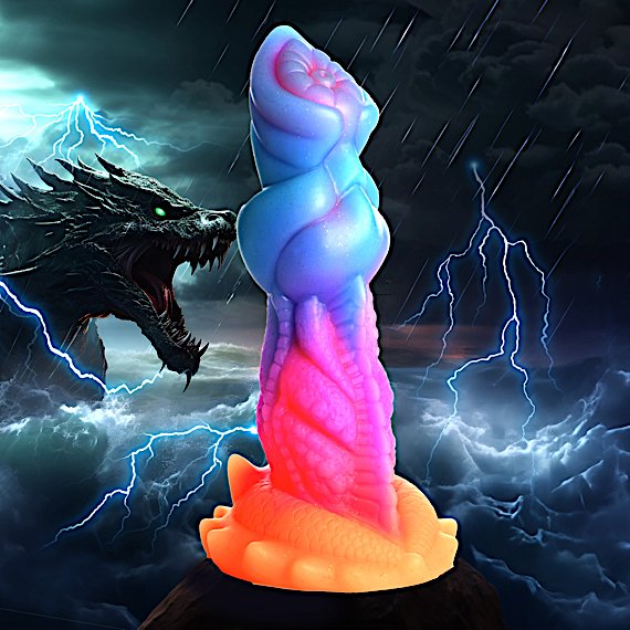 Aqua-Cock Glow-In-The-Dark Silicone Dildo