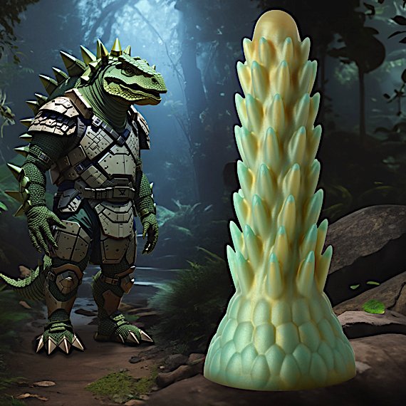 Stegosaurus Spiky Reptile Silicone Dildo