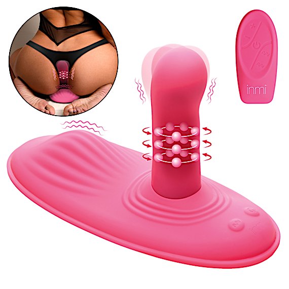 Spin n' Grind Rotating and Vibrating Silicone Sex Grinder