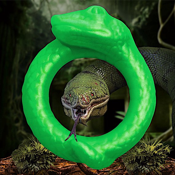 Serpentine Silicone Cock Ring