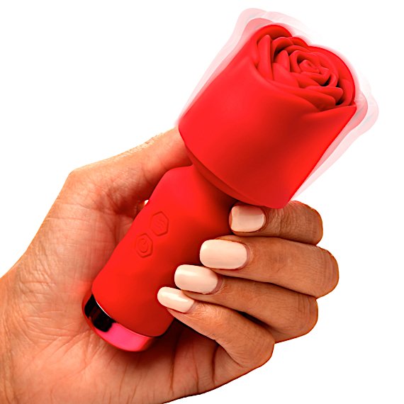 Pleasure Rose-Petite Mini Silicone Rose Wand