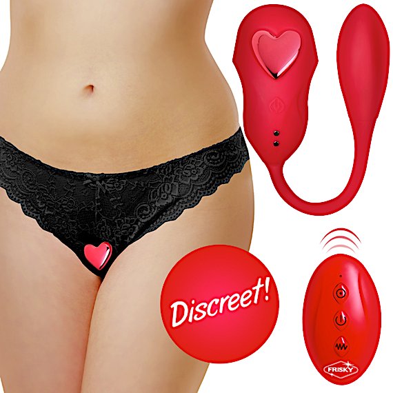 Double Love Connection Silicone Panty Vibe with Remote Control