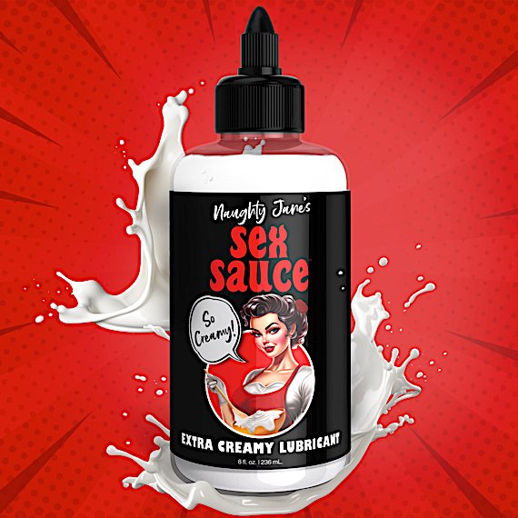 Naughty Jane's Sex Sauce Extra Creamy Lubricant - 8oz