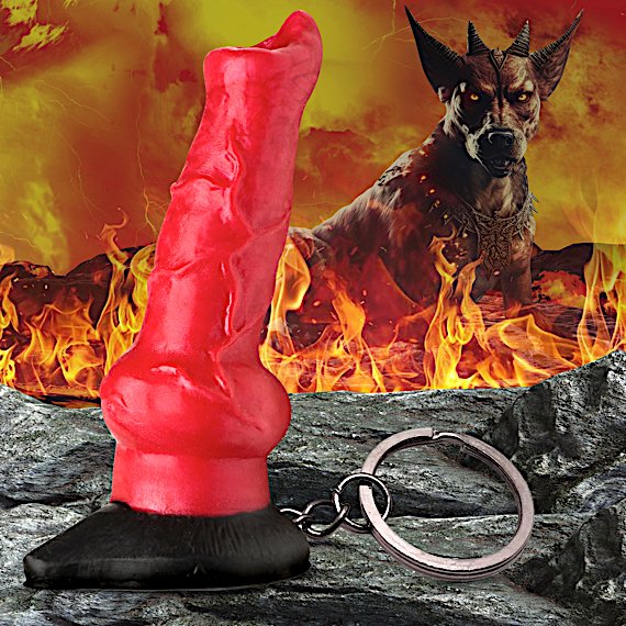 Hell Hound Mini Dildo Key Chain