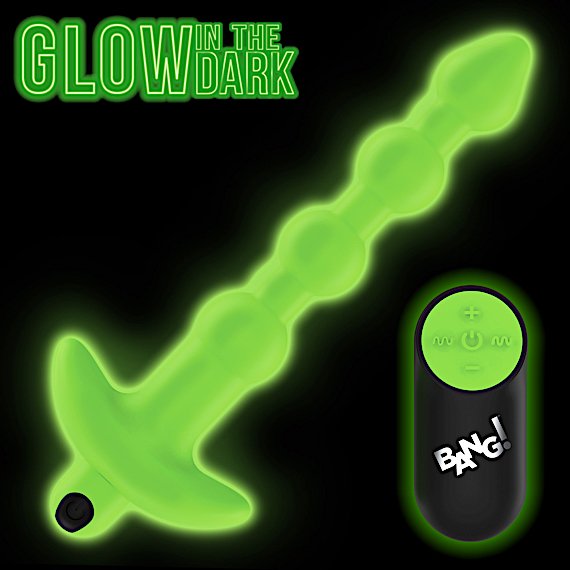Glow-in-the-Dark Silicone Anal Beads