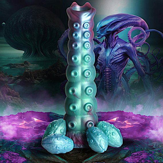 Galactic Breeder Ovipositor Silicone Dildo