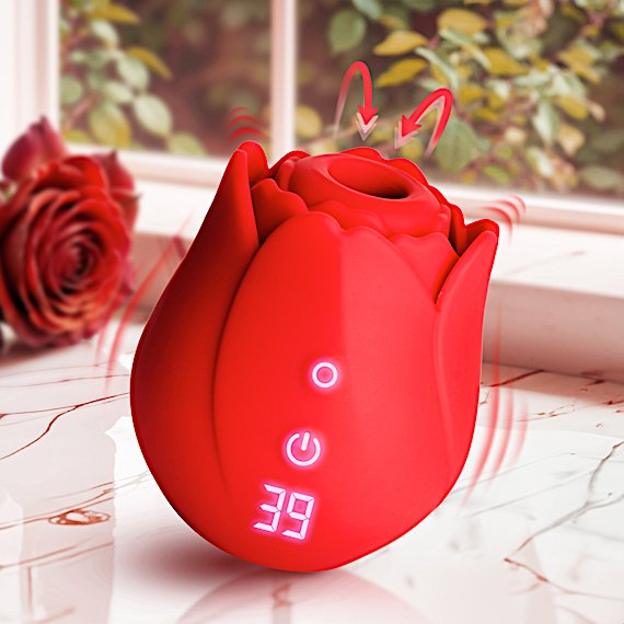 Cyber Rose Sucking & Vibrating Digital Clitoral Stimulator