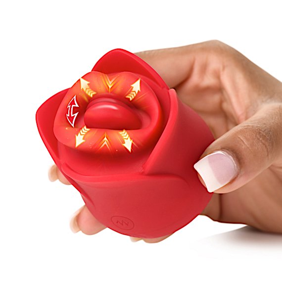 Sweet Kiss Kissing and Vibrating Clitoral Stimulator - Red