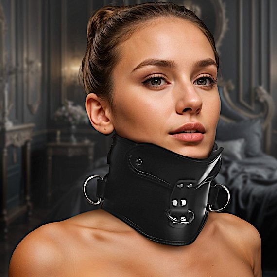 Rigid Locking Posture Collar w/ Chin Brace