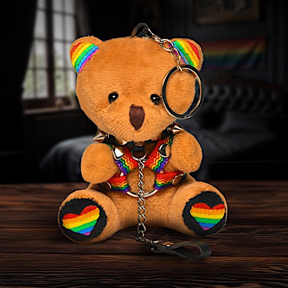 Pride Bear Keychain