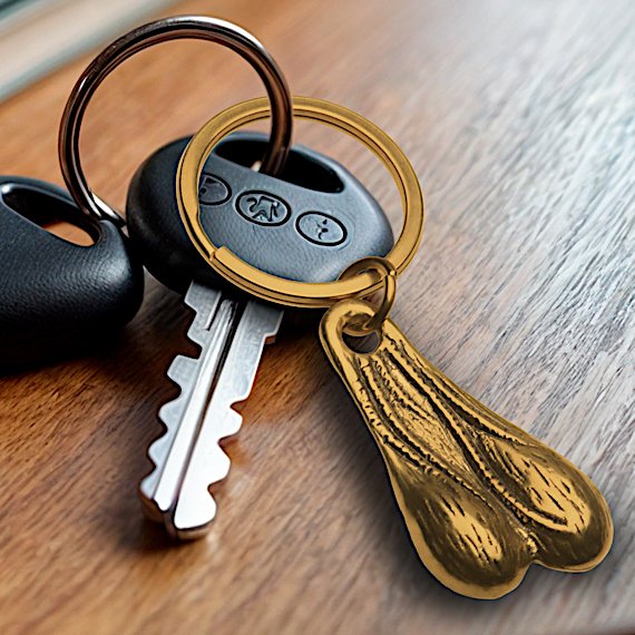 Big Ballers Brass Nuts Keychain