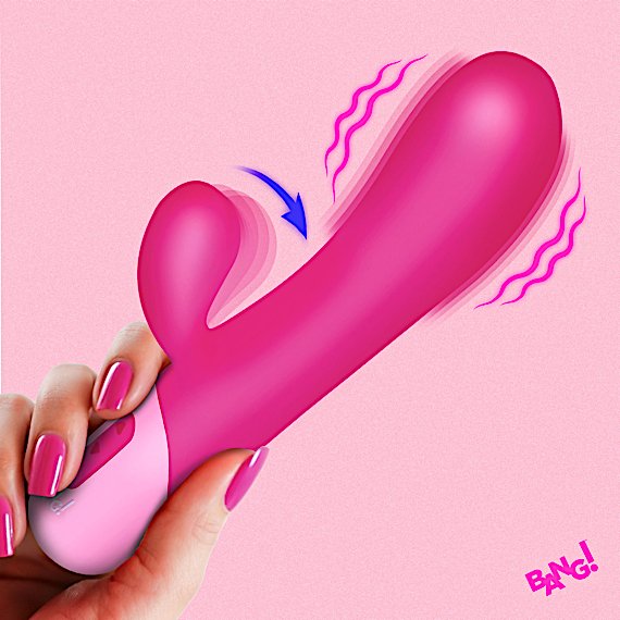 Clit Tapping Vibrating Rabbit - Pink