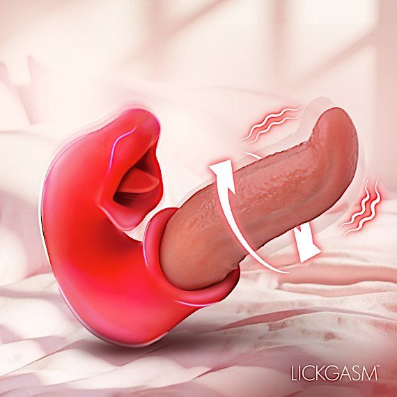 Lusty Licker Kissing & Licking Tongue Vibrator