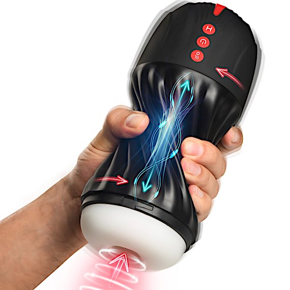 Sucking and Vibrating Masturbator