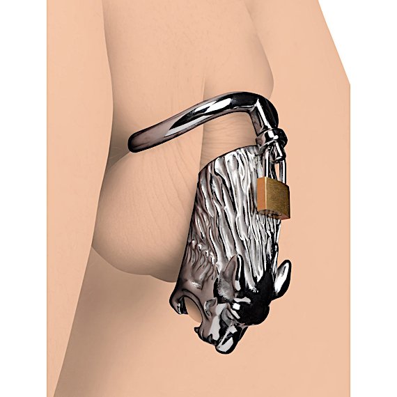 Tiger King Locking Chastity Cage