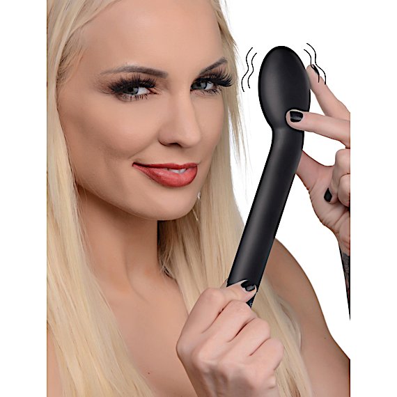 10X Silicone G-Spot Vibrator - Black