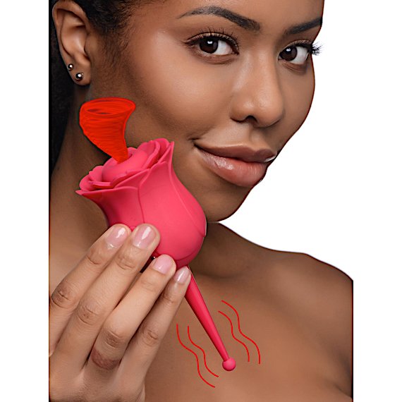 Bloomgasm Rose Buzz 7X Silicone Clit Stimulator and Vibrator