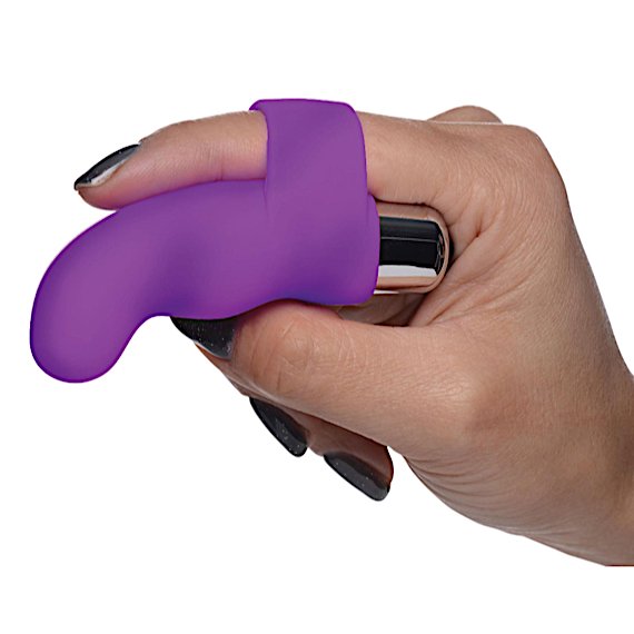 G-Thrill Silicone Finger Vibe - Purple