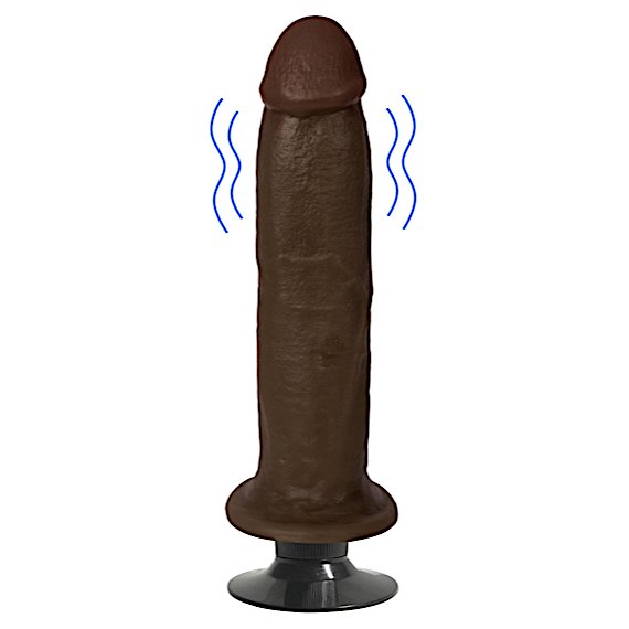 Jock Dark Vibrating Dildo - 8 Inch